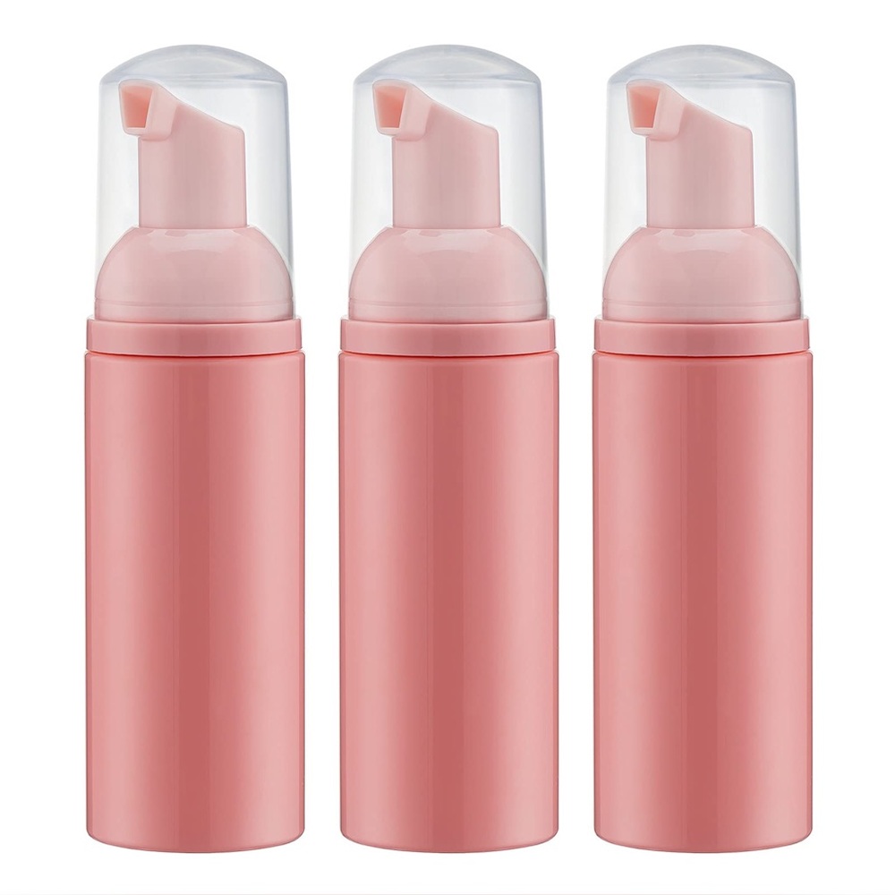 NEW 3 Pack Travel Foam Pump Bottles with Lid - 60ml
Shampoo, Cleanser, Cream